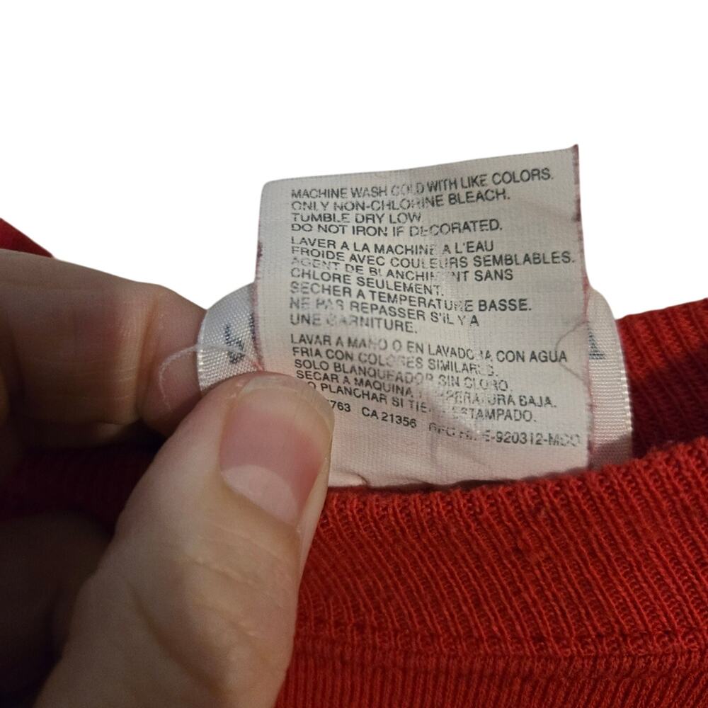 Hanes L/XL Premium Weight Red Christmas Sweatshirt [0253] - Picture 7 of 8